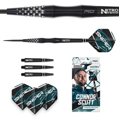 Red Dragon Connor Scutt 90% Tungsten Steel Tip Dart Set
