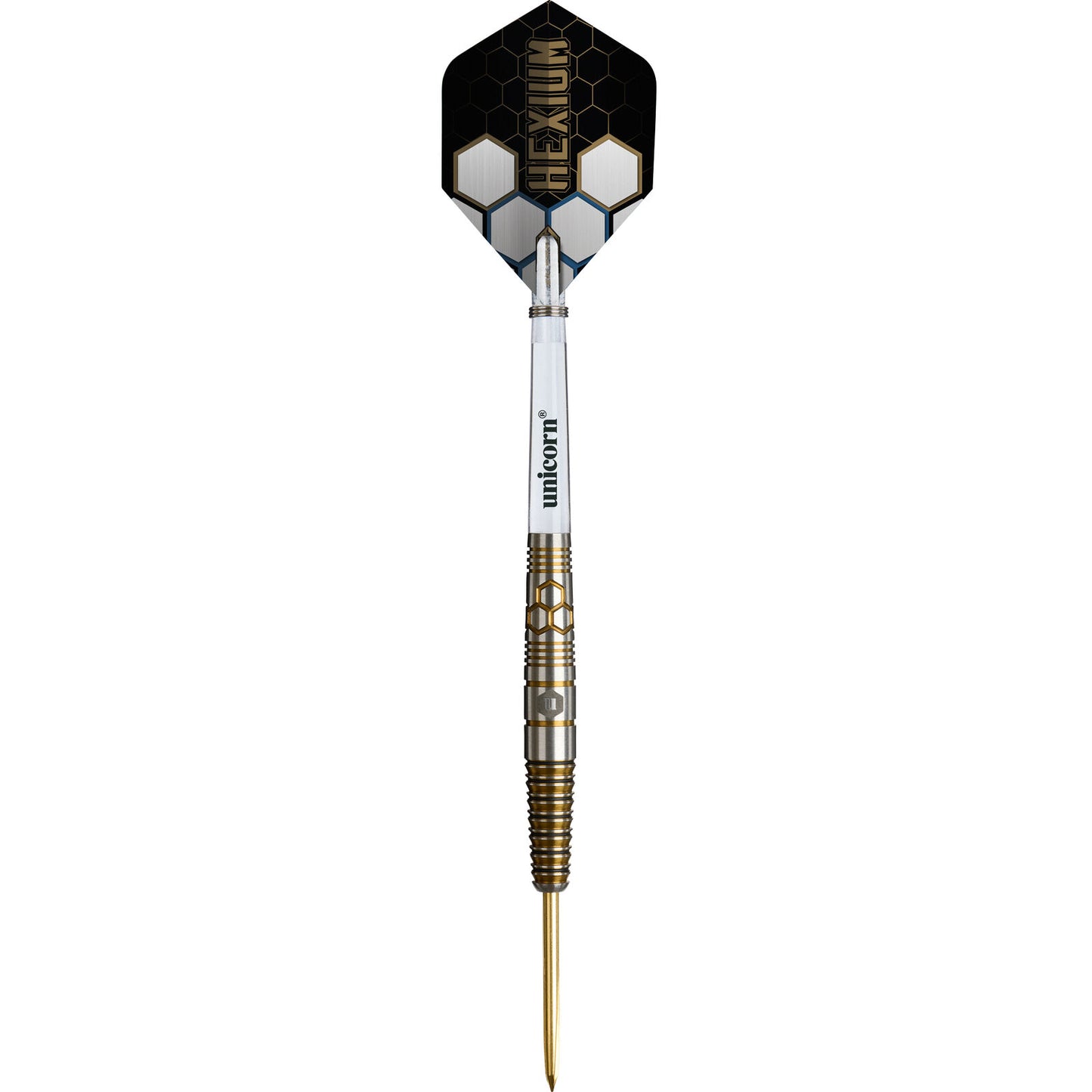 Unicorn Hexium 3 Gold & Black 90% Tungsten Steel Tip Dart Set