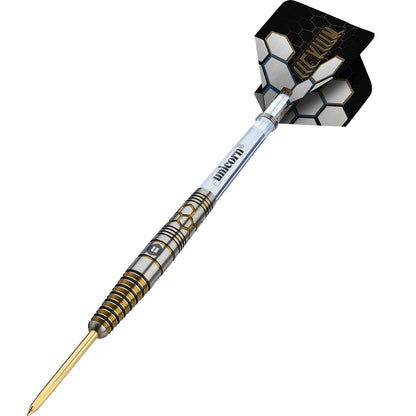 Unicorn Hexium 3 Gold & Black 90% Tungsten Steel Tip Dart Set