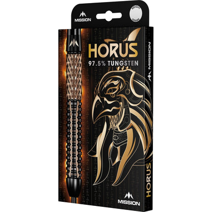 Mission Horus Black & Bronze Electro Plated 97.5% Tungsten Steel Tip Dart Set image 4