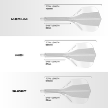 Harrows Solo Clear No6 Integrated Flights & Shafts