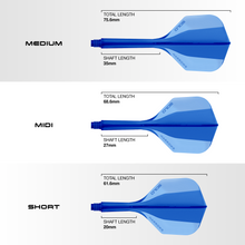 Harrows Solo Blue No6 Integrated Flights & Shafts
