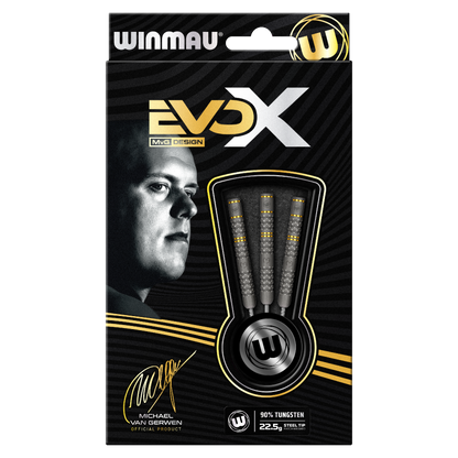 Winmau Michael Van Gerwen MVG Evo X 90% Tungsten Steel Tip Dart Set image 5