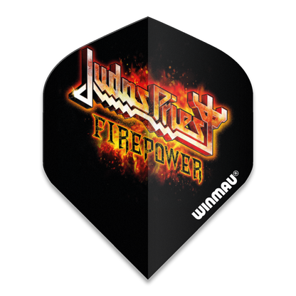 Winmau Rock Legends Judas Priest Flaming Logo Dart Flights