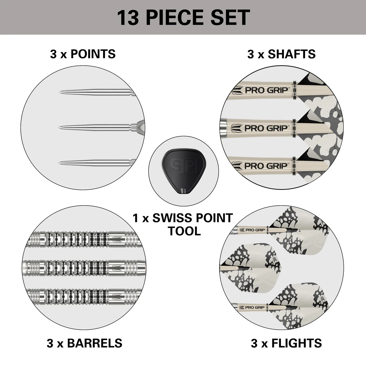Target Exo 03 90% Tungsten Swiss Point Steel Tip Dart Set image 3