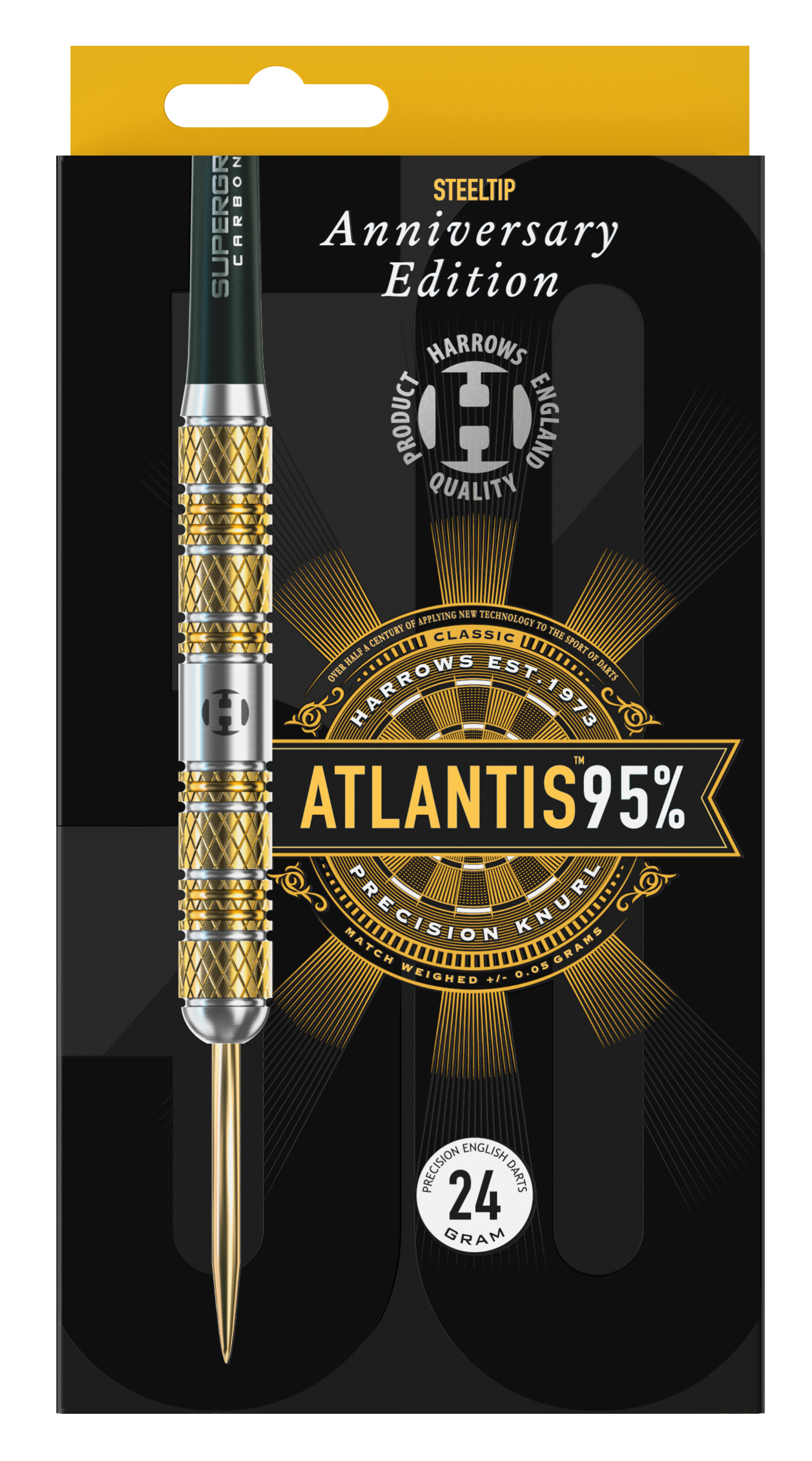 Harrows Atlantis ANNIVERSARY EDITION 95% Tungsten Steel Tip Dart Set image 3