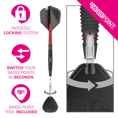 Target Scope 04 90% Tungsten Swiss Point Steel Tip Dart Set image 3