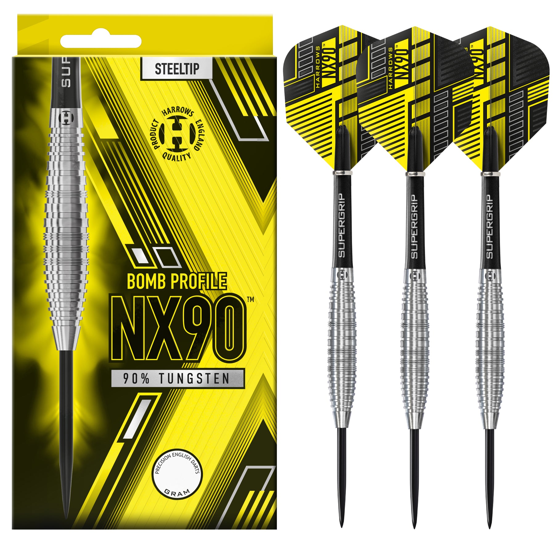 Harrows NX90 Bomb 90% Tungsten Dart Set image 0