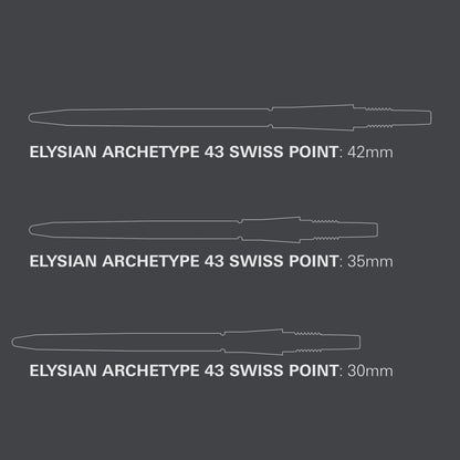 Target Swiss Elysian Archetype 43 Black Dart Points