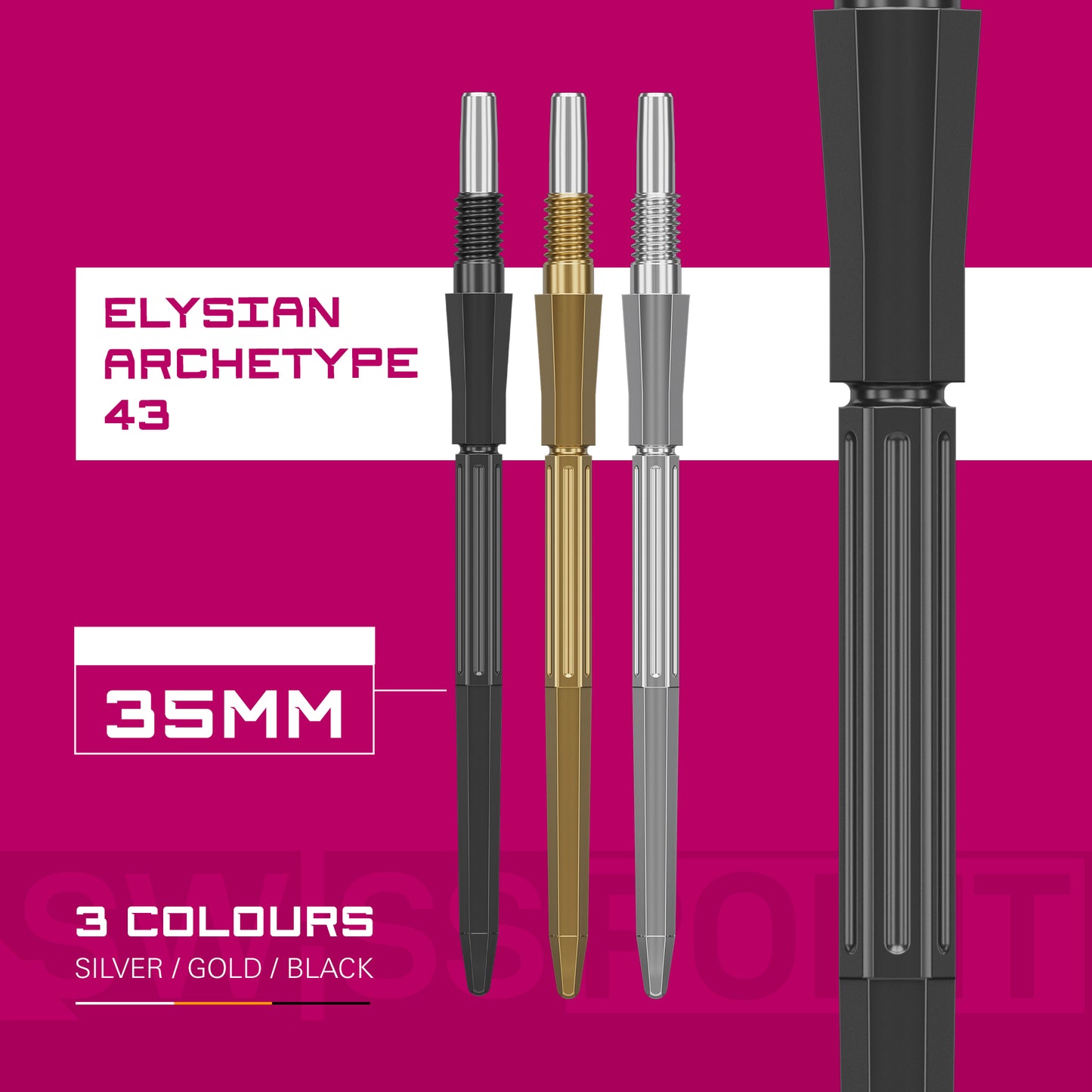 Target Swiss Elysian Archetype 43 Black Dart Points