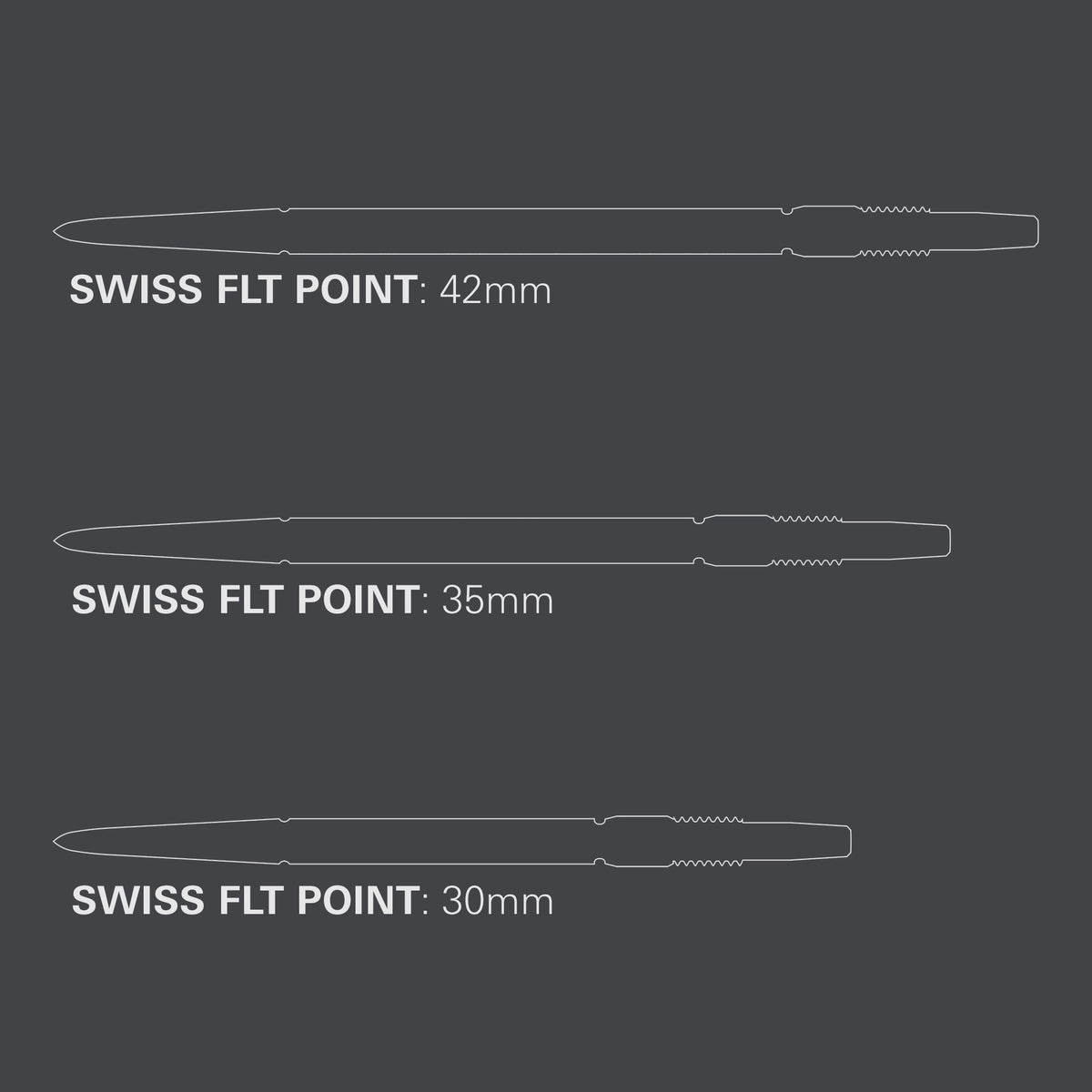 Target Swiss FLT Dart Points