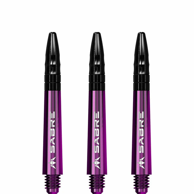 Mission Sabre Purple-Black Top Polycarbonate Dart Shaft Stem image 1