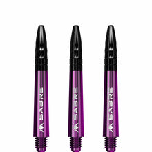 Mission Sabre Purple-Black Top Polycarbonate Dart Shaft Stem image 1