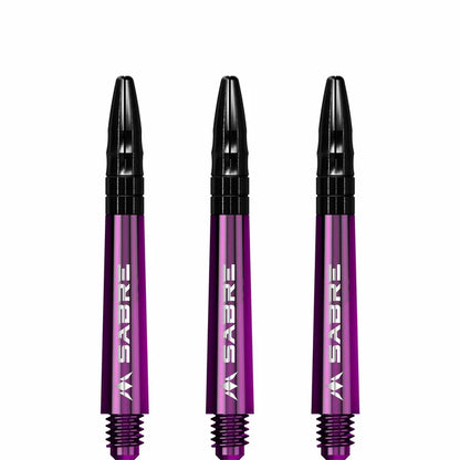 Mission Sabre Purple-Black Top Polycarbonate Dart Shaft Stem image 1