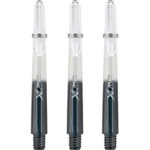 XQMax Gradient Polycarbonate Transparent & Black Dart Shaft Stem image 1