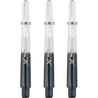 XQMax Gradient Polycarbonate Transparent & Black Dart Shaft Stem image 1