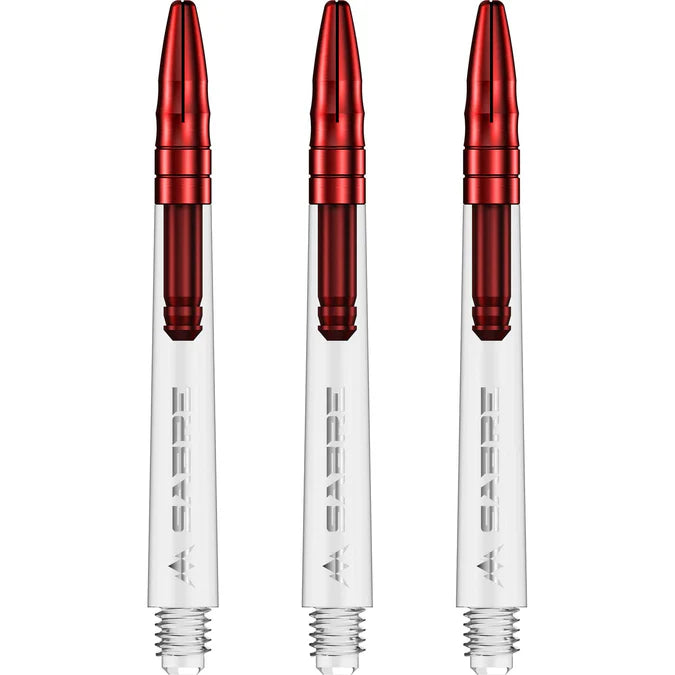 Mission Sabre Clear-Red Top Polycarbonate Dart Shaft Stem image 0