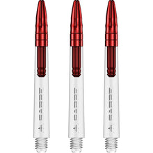Mission Sabre Clear-Red Top Polycarbonate Dart Shaft Stem image 0