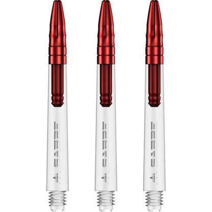 Mission Sabre Clear-Red Top Polycarbonate Dart Shaft Stem image 0