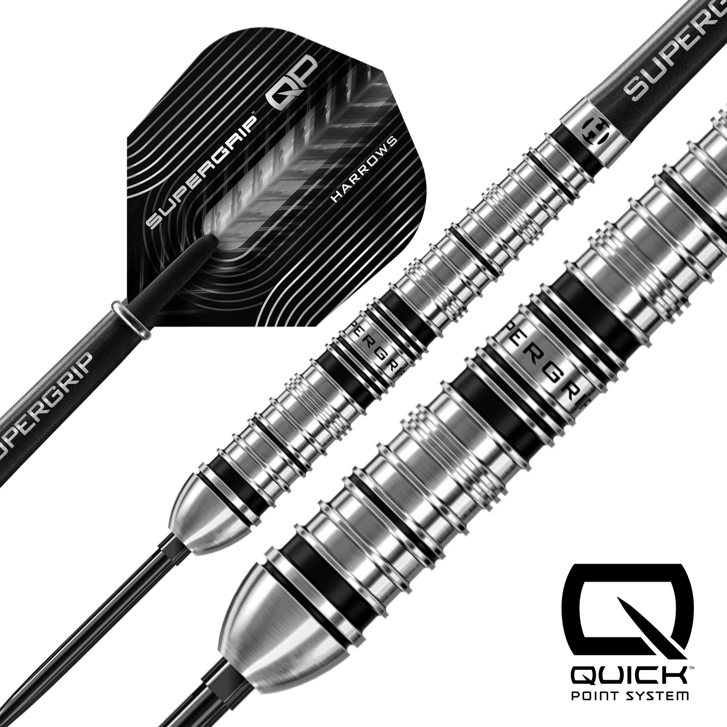 Harrows Supergrip 90% Tungsten Quick Point Dart Set