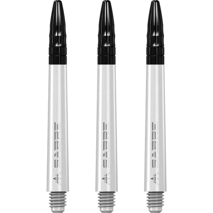 Mission Sabre White-Black Top Polycarbonate Dart Shaft Stem image 0