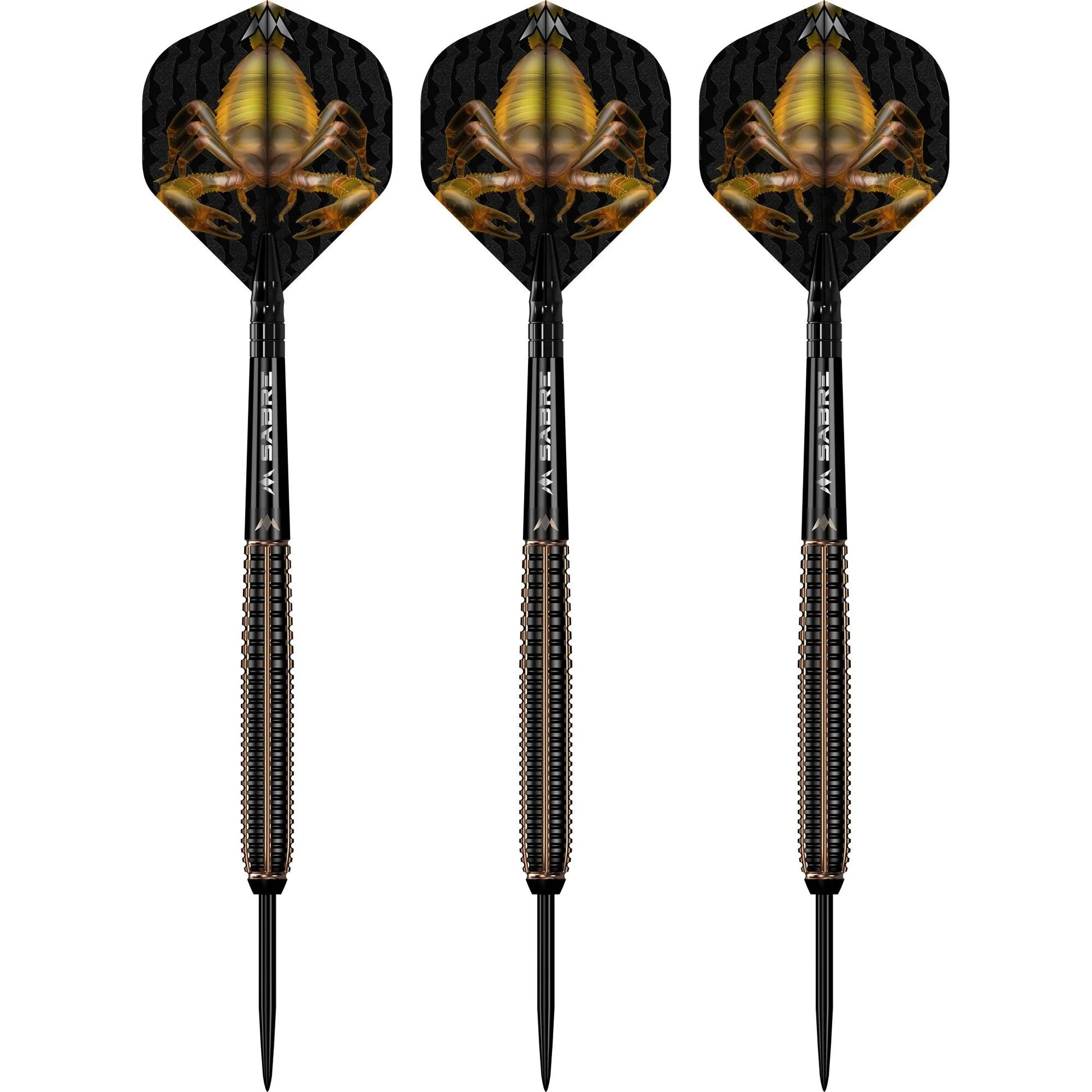 Mission Scorpion Black & Gold Electro Plated 90% Tungsten Steel Tip Dart Set image 3