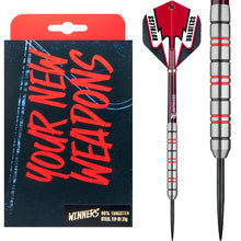 Ruthless Winners Black & Red - Ringed - Steel Tip Dart Set - 21g image 0