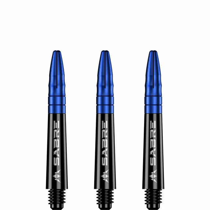 Mission Sabre Black-Blue Top Polycarbonate Dart Shaft Stem image 2