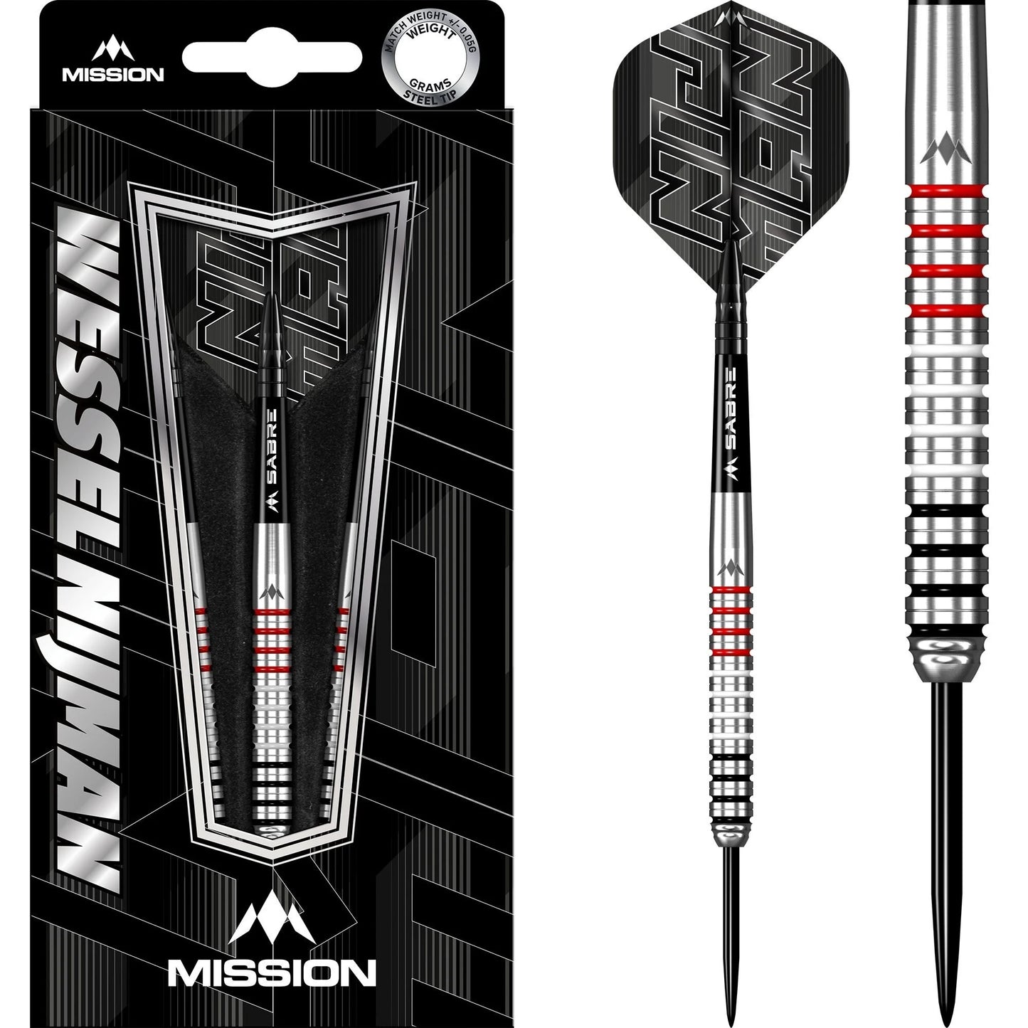 Mission Wessel Nijman Natural 95% Tungsten Steel Tip Dart Set image 0