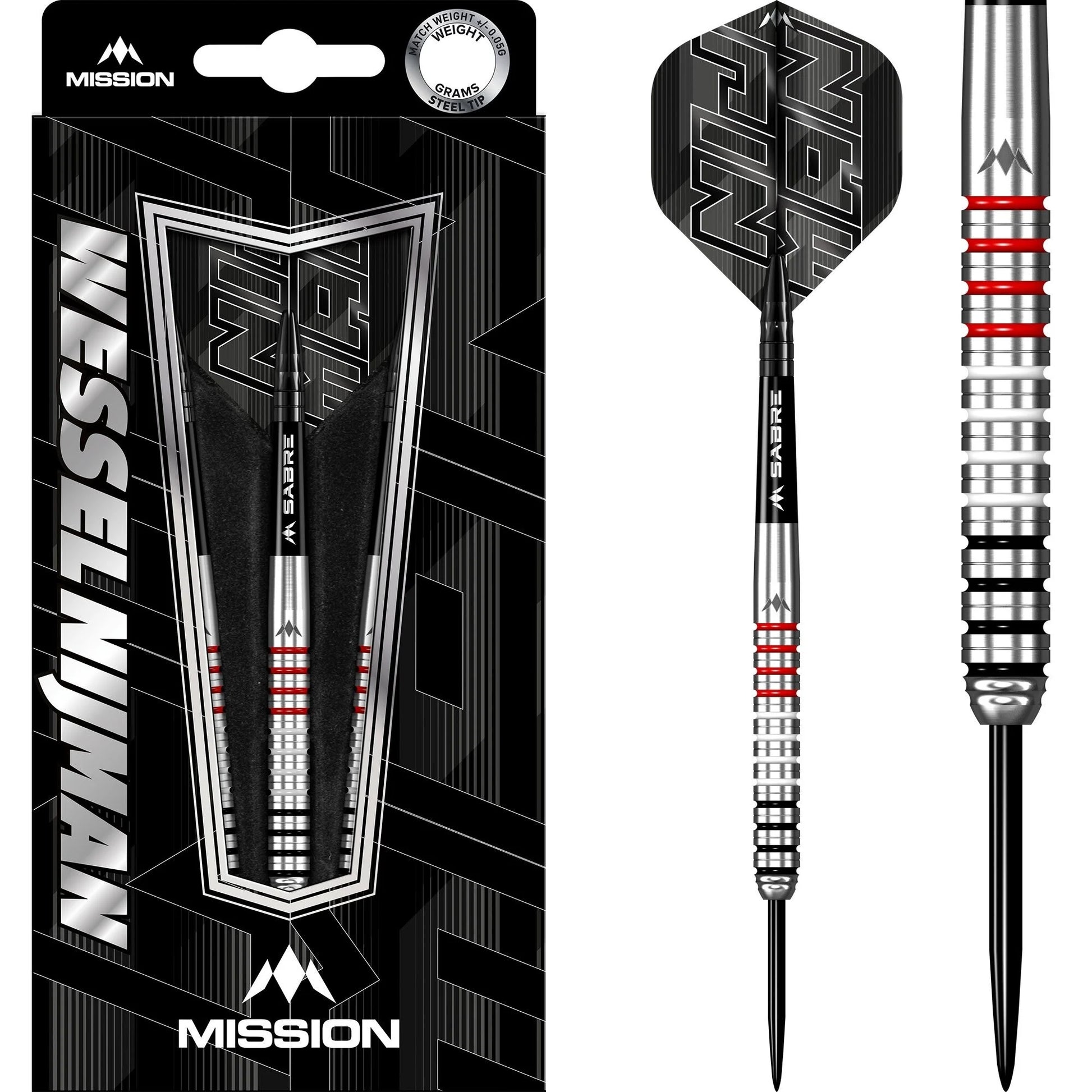 Mission Wessel Nijman Natural 95% Tungsten Steel Tip Dart Set image 0