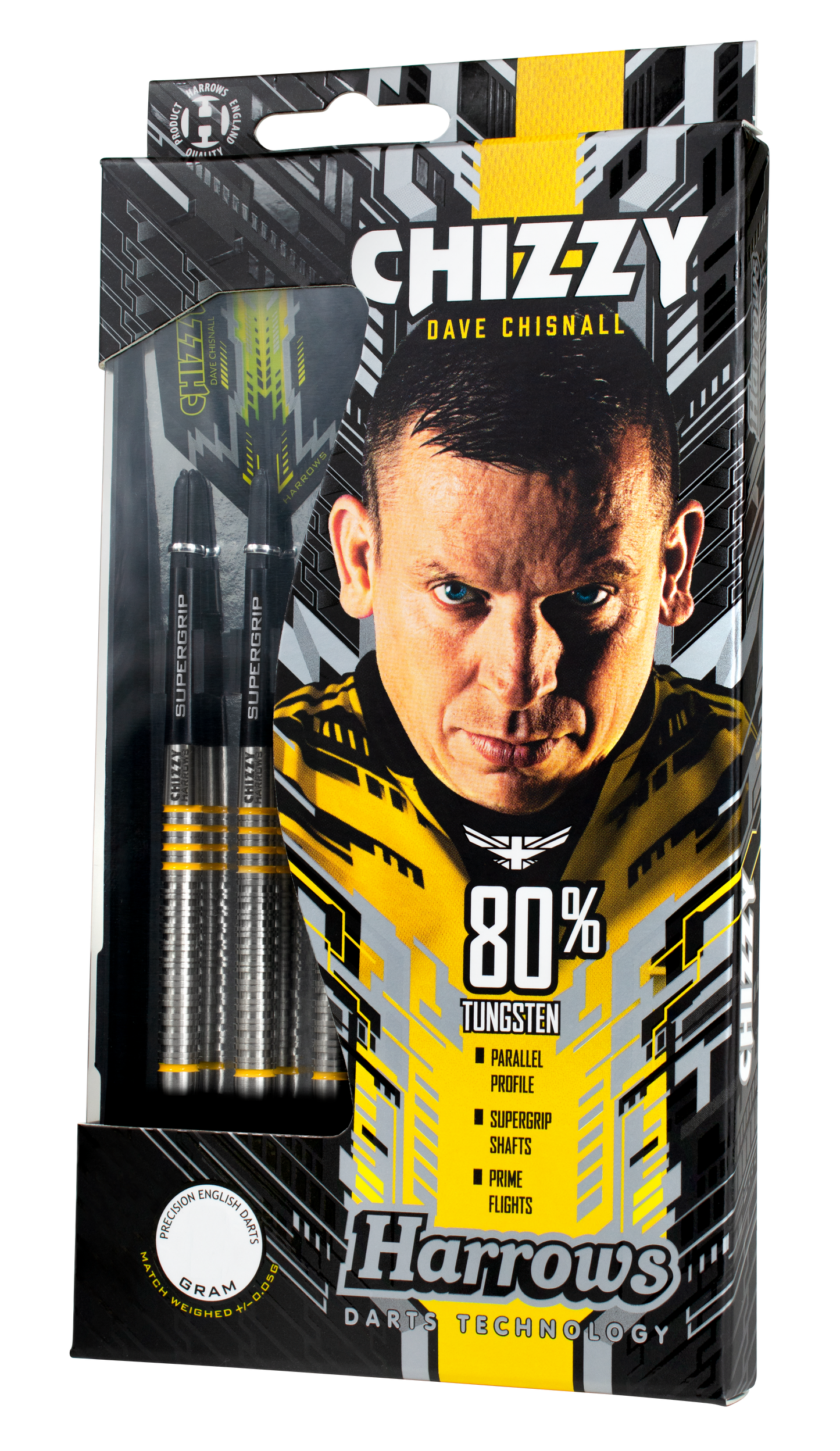 Harrows Dave Chizzy Chisnall 80% Tungsten Dart Set image 0