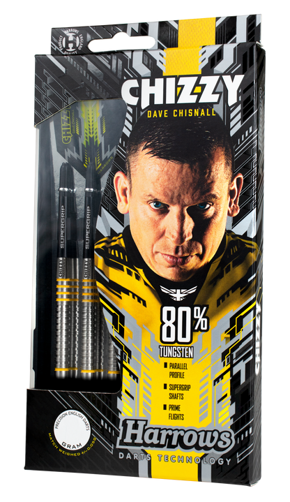 Harrows Dave Chizzy Chisnall 80% Tungsten Dart Set image 0