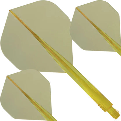 Condor AXE Clear Yellow Standard Dart Flights