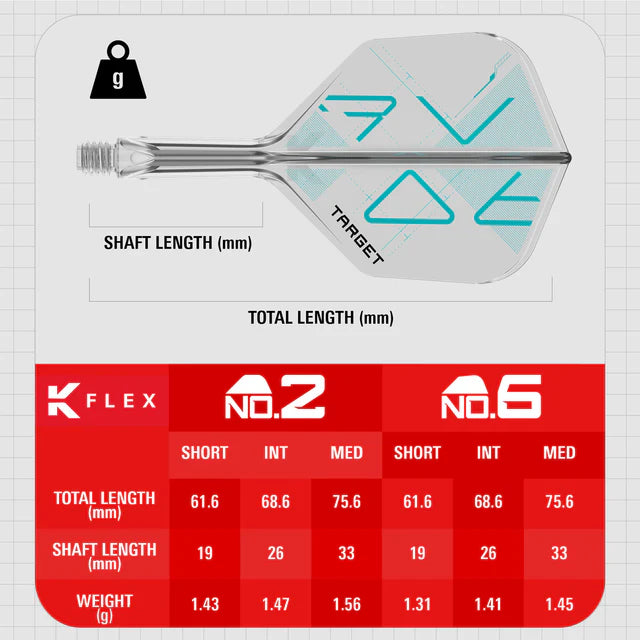 Target K-Flex Rove No6 Dart Flight