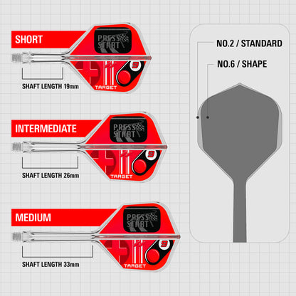 Target K-Flex Press Start No6 Dart Flights