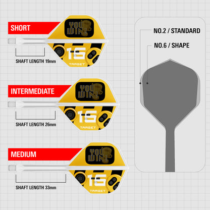 Target K-Flex You Win No2 Dart Flights