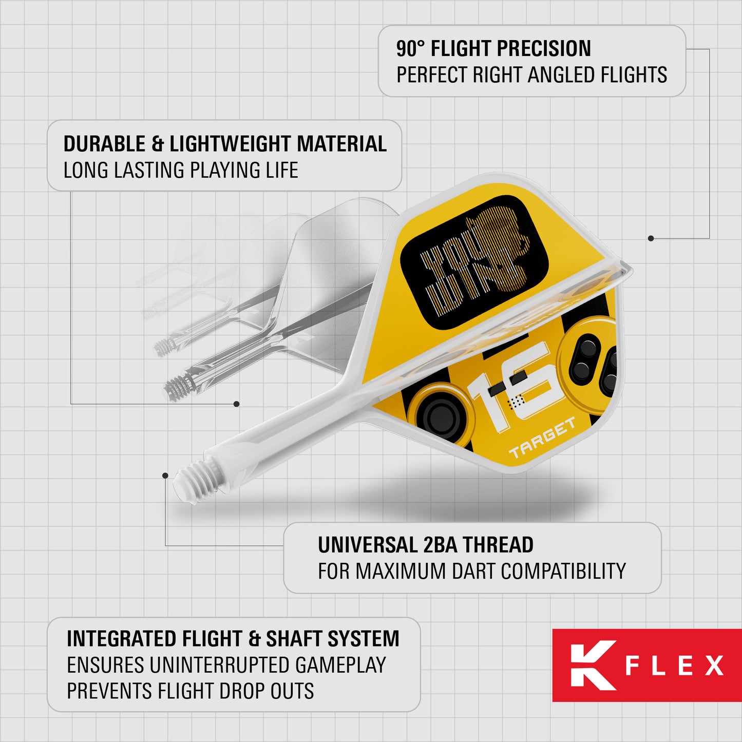 Target K-Flex You Win No2 Dart Flights