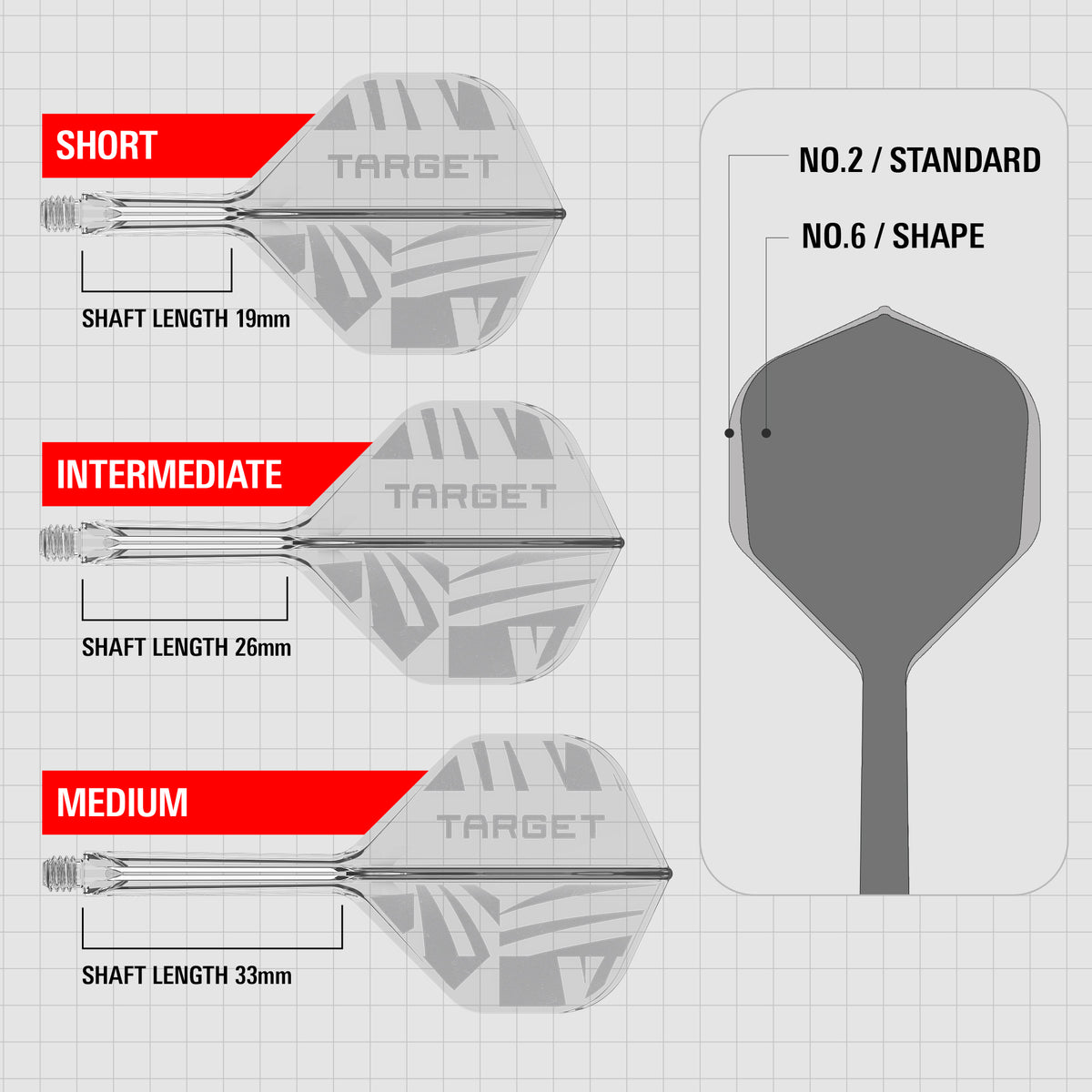 Target K-Flex 2026 Clear No2 Dart Flights