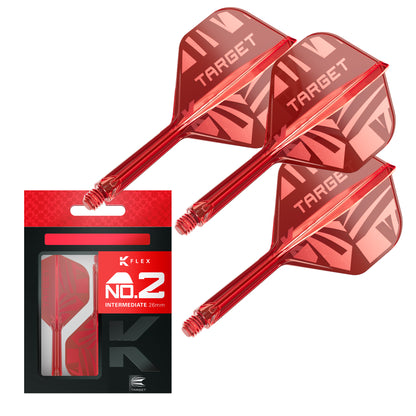 Target K-Flex 2026 Red No2 Dart Flights
