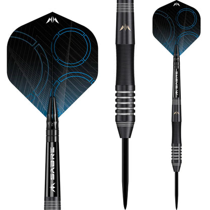 Mission Precision Darts - Steel Tip - 90% Tungsten - Black PVD Dart Set image 1