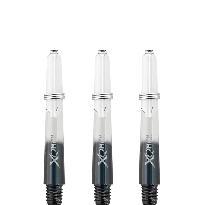 XQMax Gradient Polycarbonate Transparent & Black Dart Shaft Stem image 3