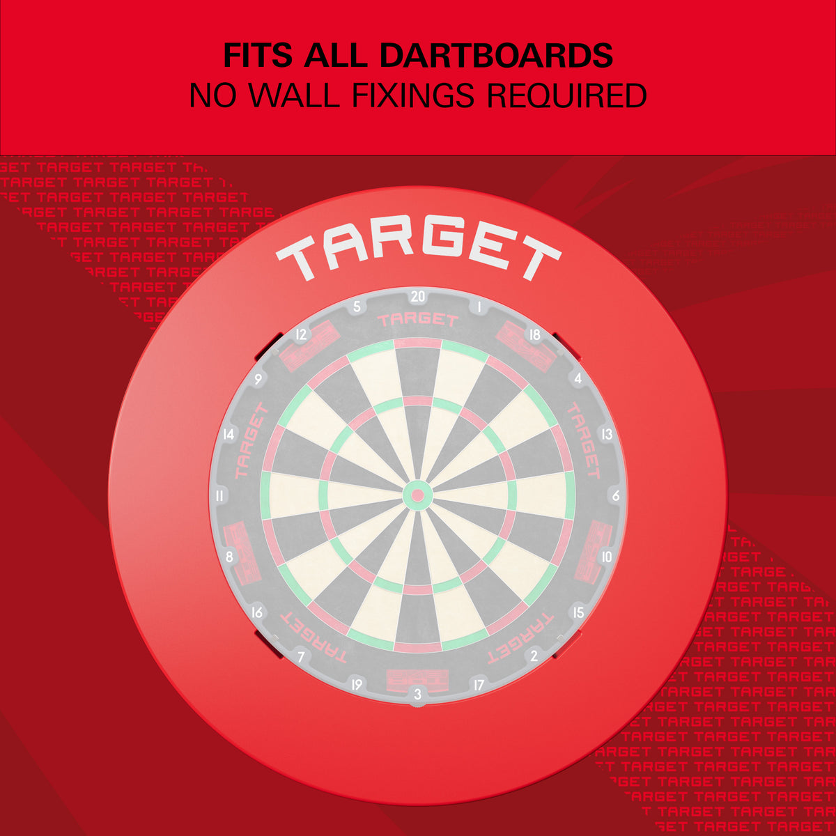Target Red Notched Dartboard Surround