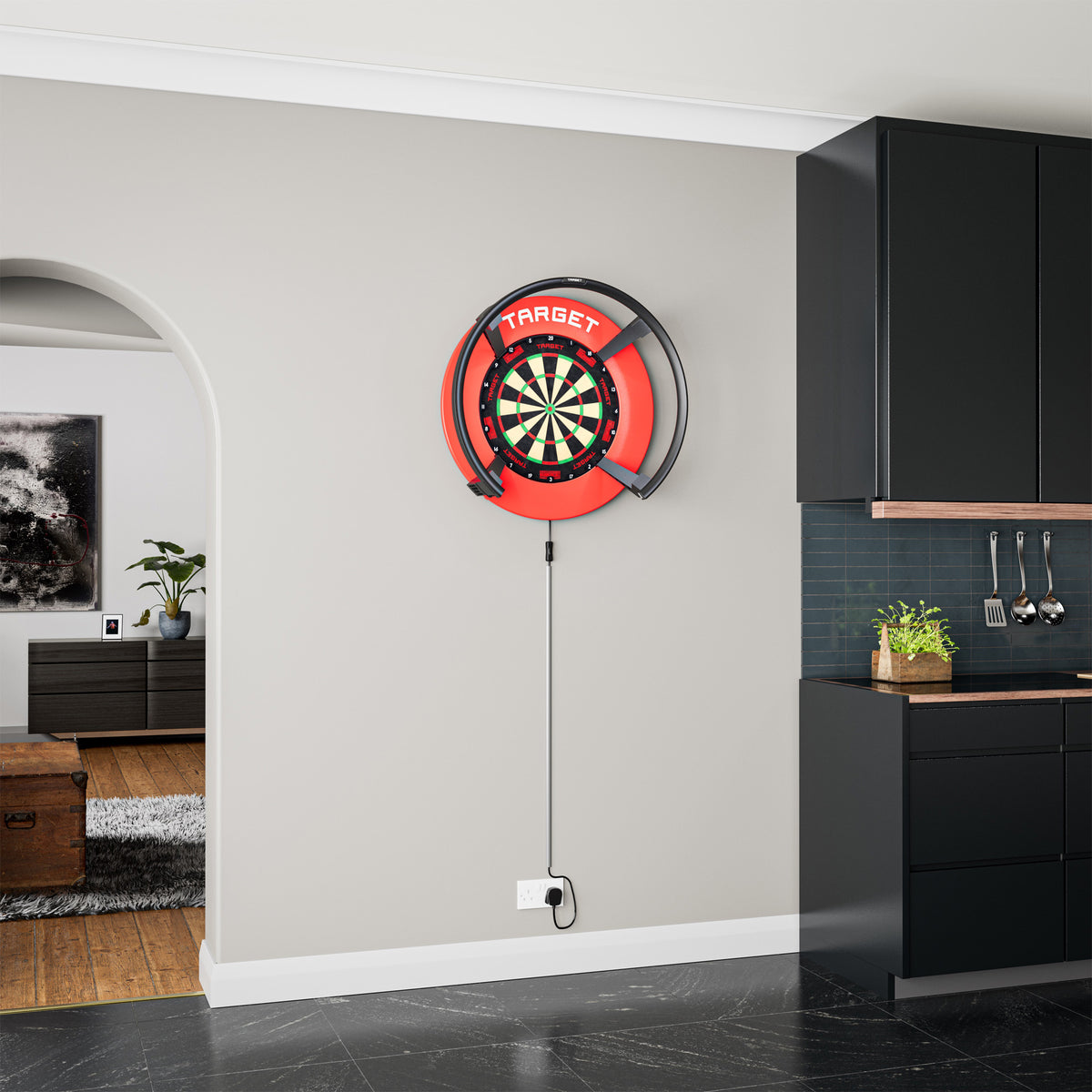 Target Red Notched Dartboard Surround
