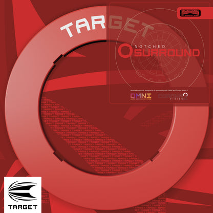 Target Red Notched Dartboard Surround