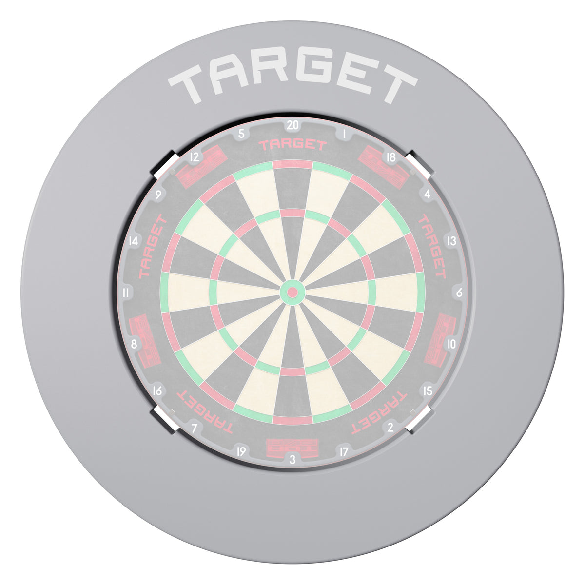 Target Grey Notched Dartboard Surround