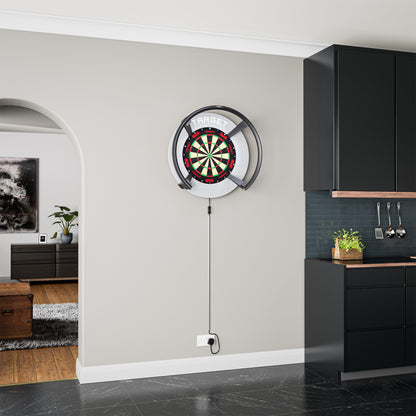 Target Grey Notched Dartboard Surround