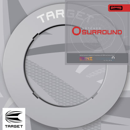 Target Grey Notched Dartboard Surround