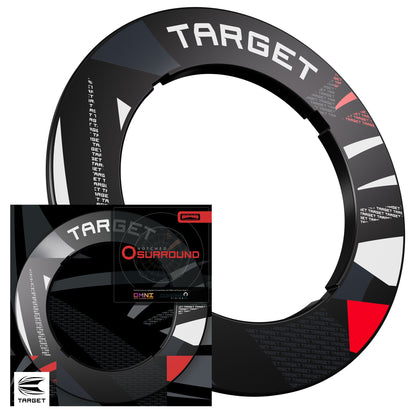 Target Black Patterned Dartboard Notched Surround