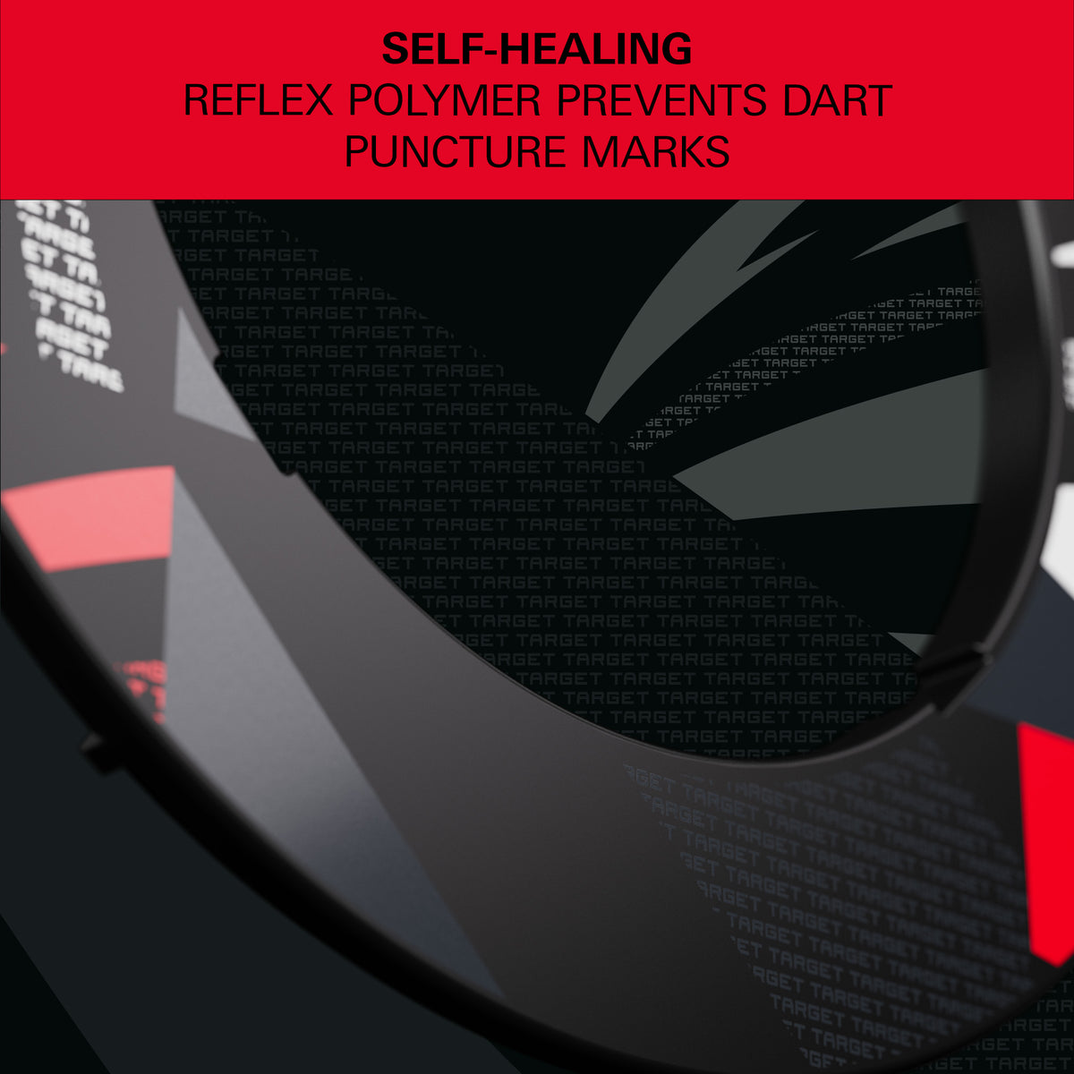 Target Black Patterned Dartboard Notched Surround