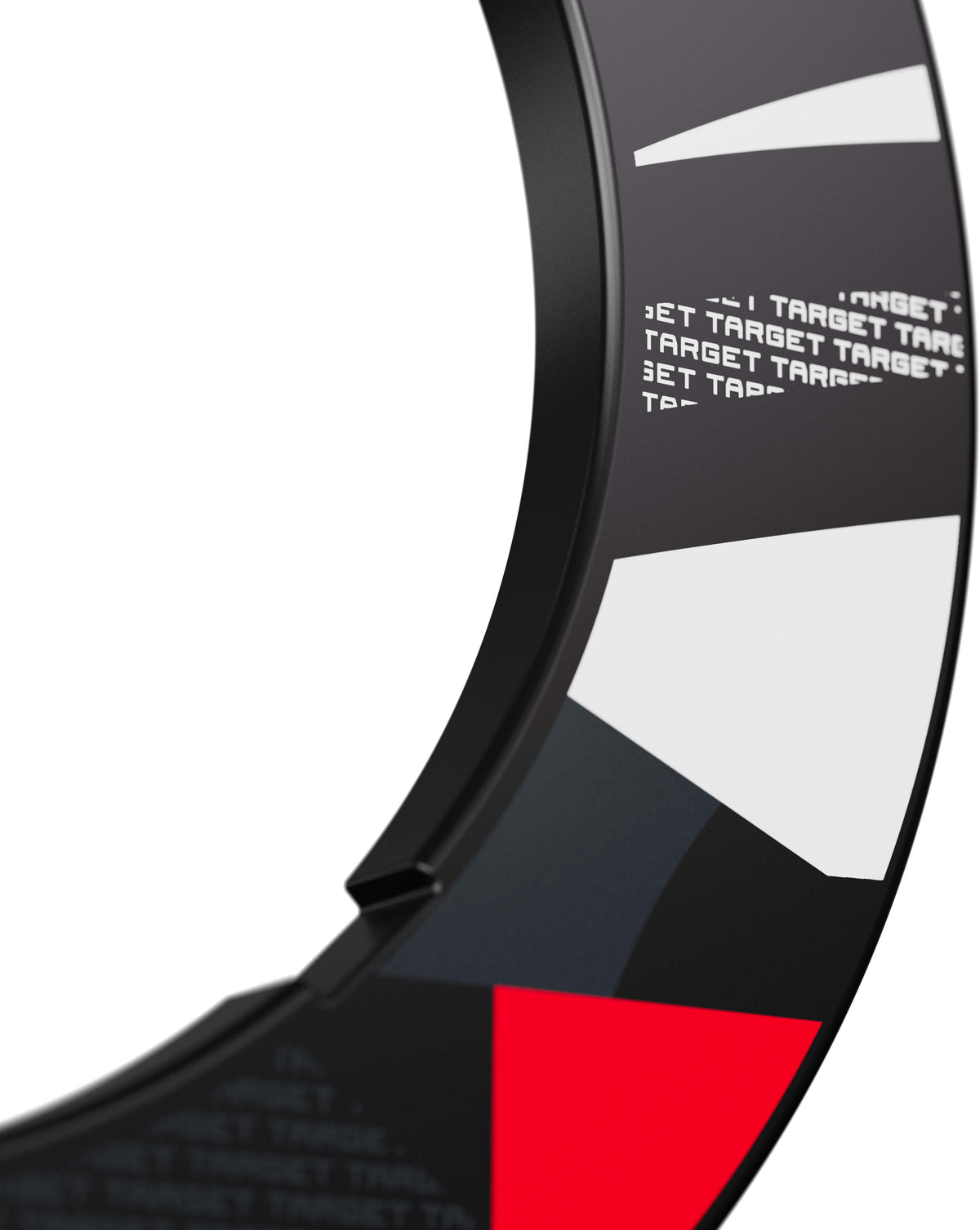 Target Black Patterned Dartboard Notched Surround